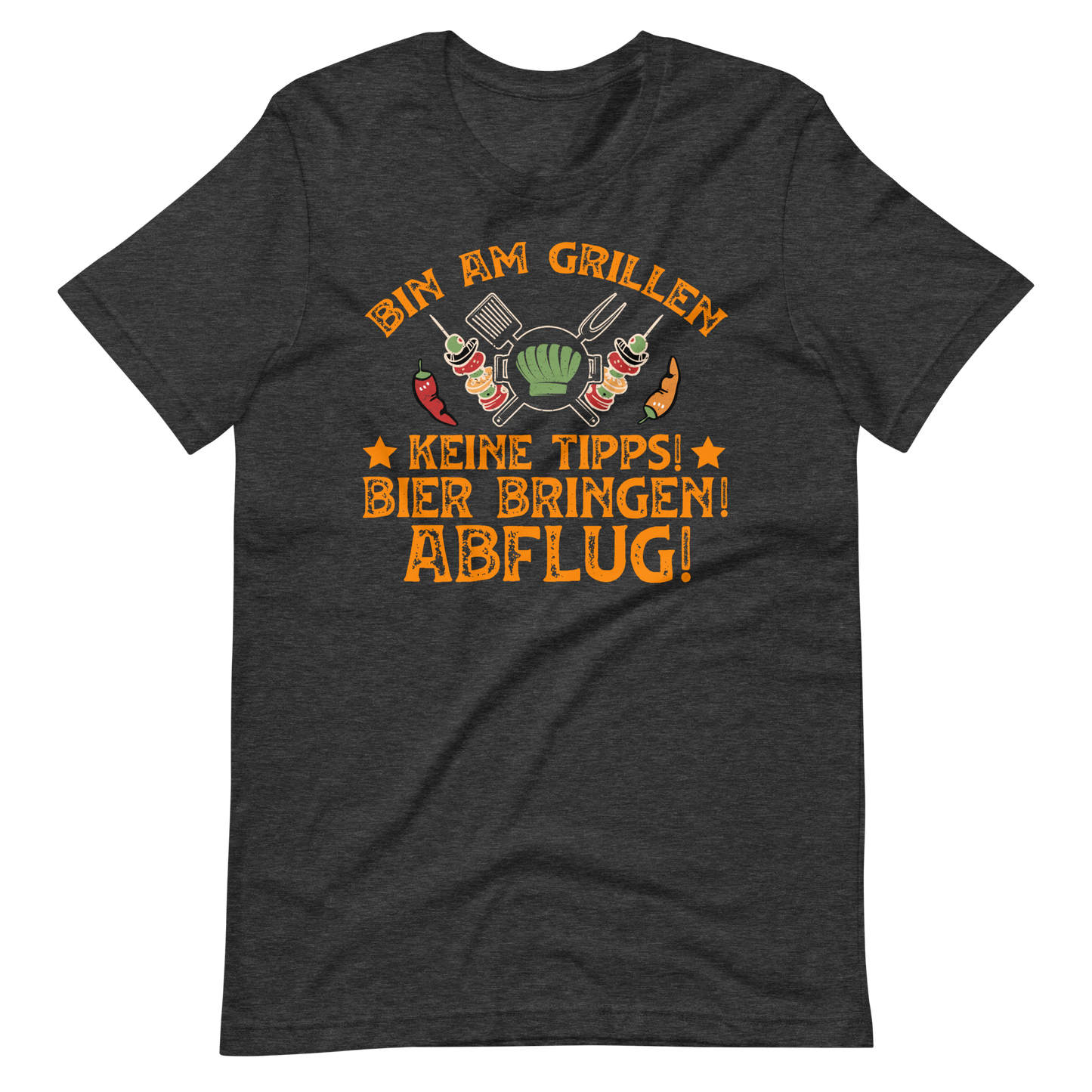 Lustiges Grill T-Shirt - Bin am Grillen!