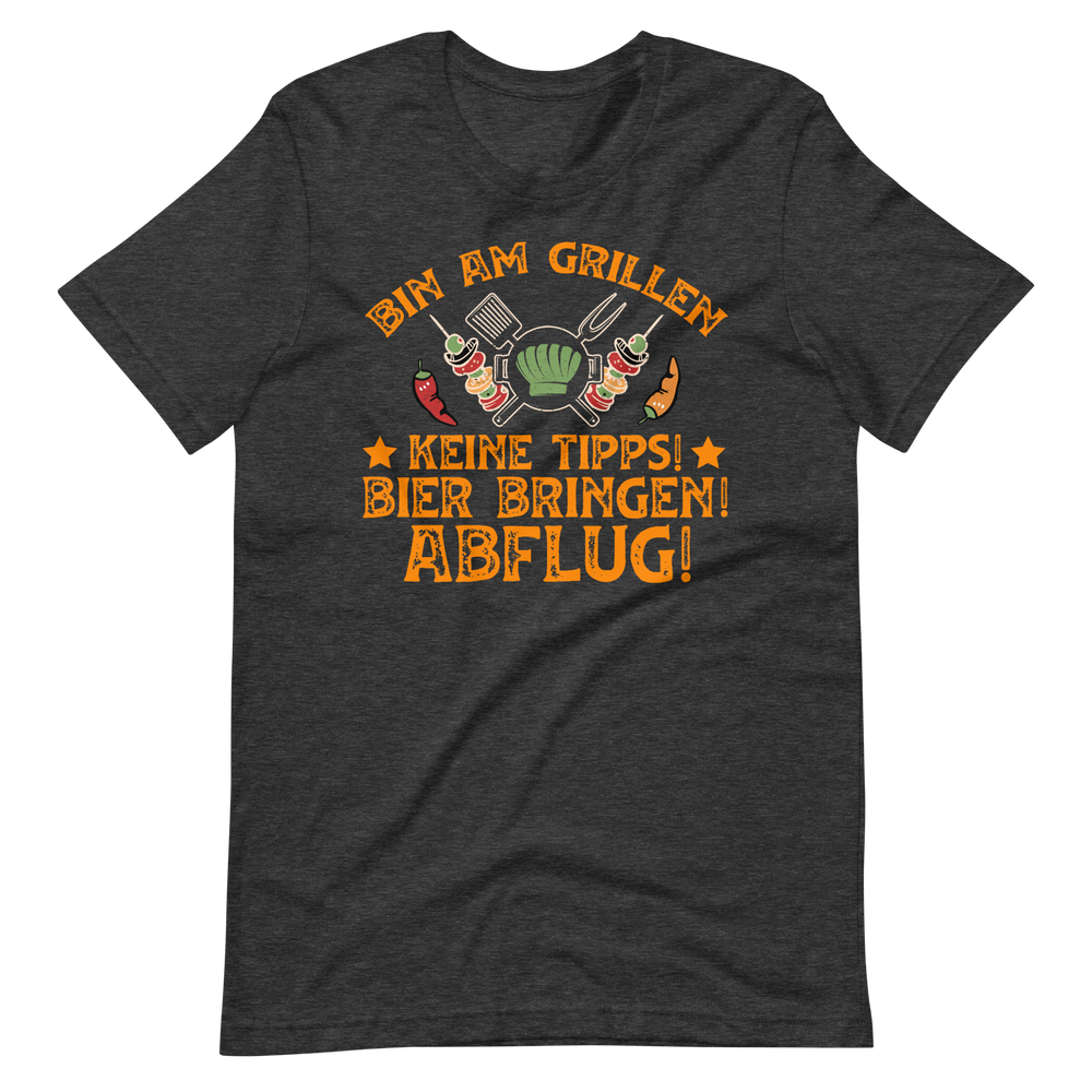 Lustiges Grill T-Shirt - Bin am Grillen!