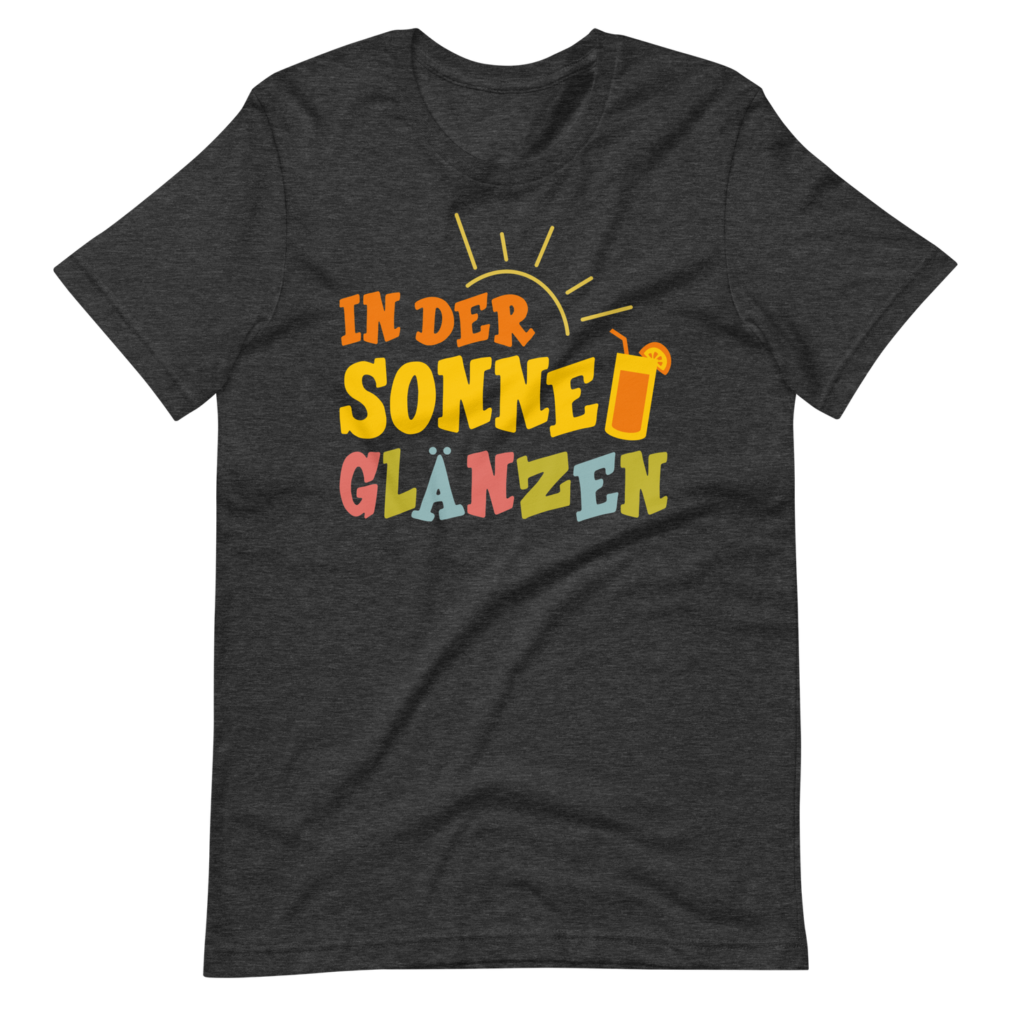 Lustiges T-Shirt "Sonne glänzen!" für den Sommer | Hochwertige Baumwolle