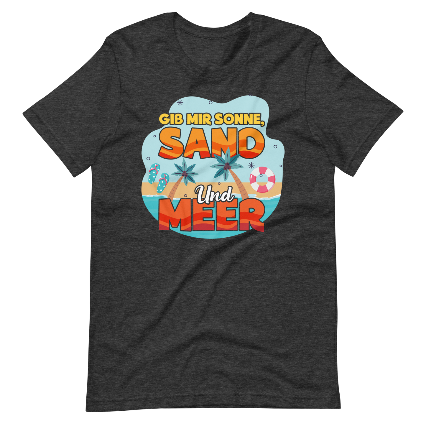 Lustiges T-Shirt "Sonne, Sand, Meer!" für den Sommer | Trendiger Look