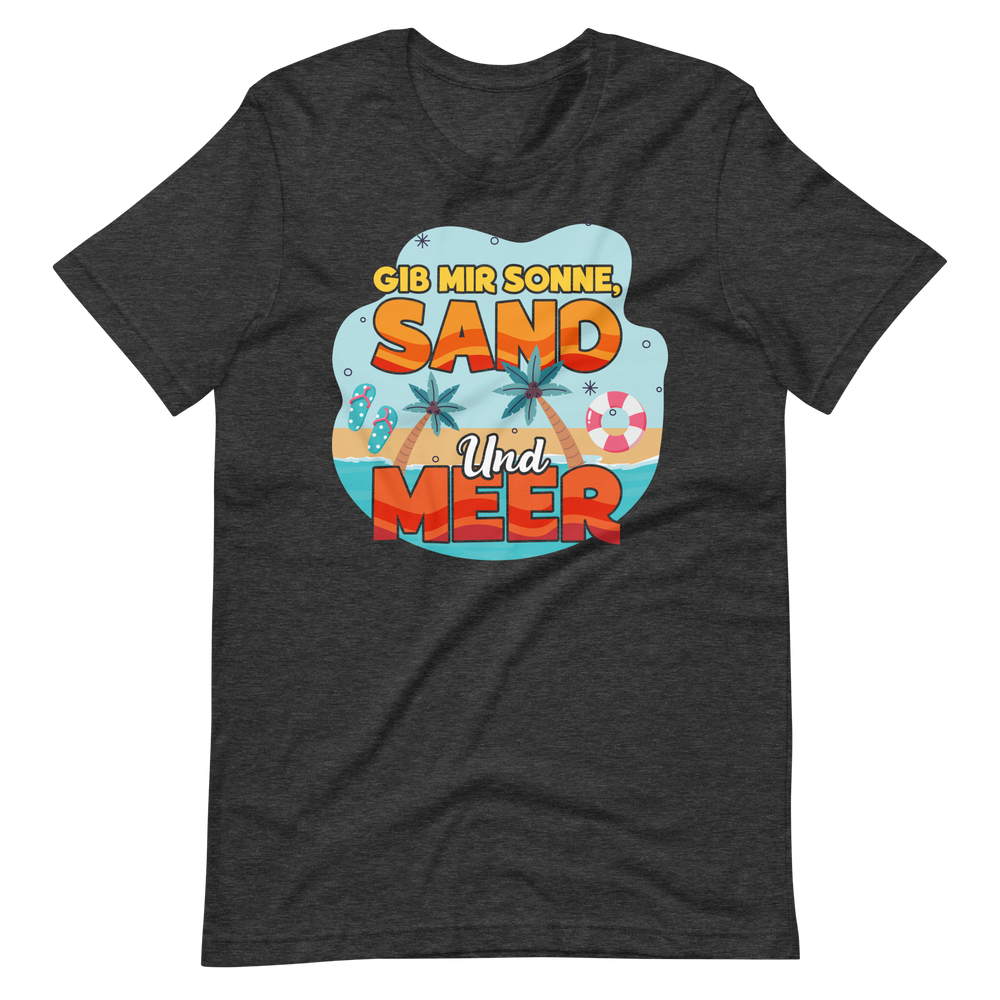 Lustiges T-Shirt "Sonne, Sand, Meer!" für den Sommer | Trendiger Look