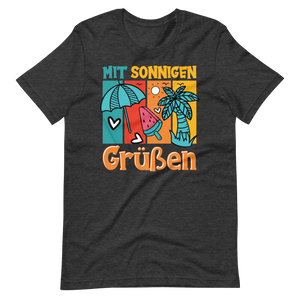 Sommer-T-Shirt "Sonnige Grüße!" | Positiver Style