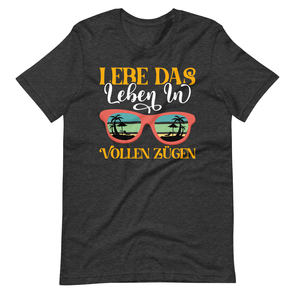 Sommer-T-Shirt "Lebe das Leben!" | Positiver Style