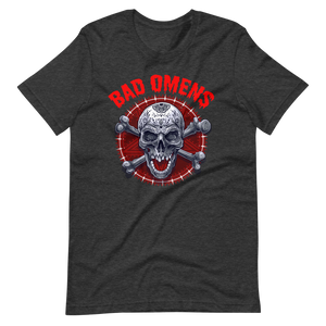 Coole T-Shirt Bad Omens! Totenkopf Style! | Unheilvoller Look