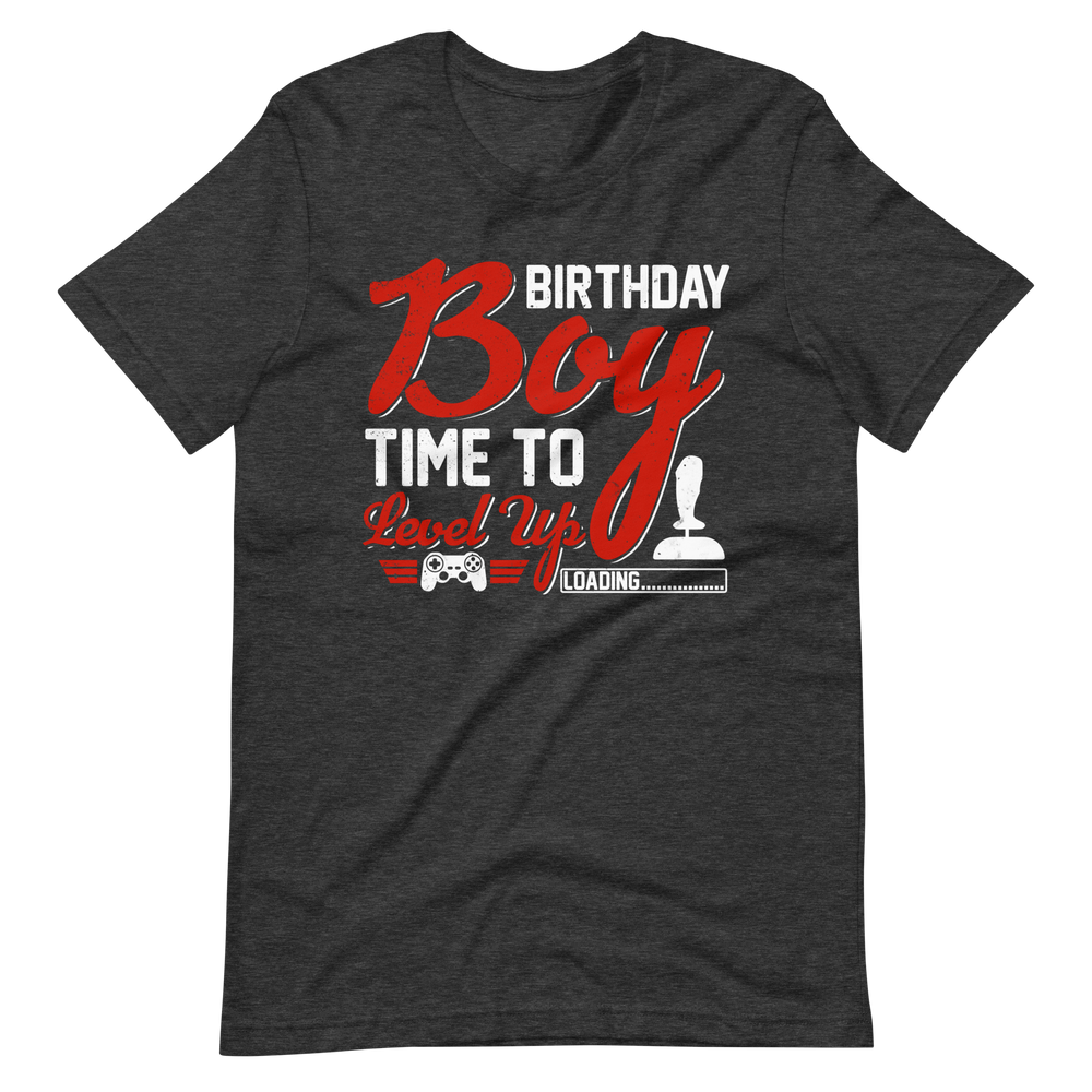 Lustiges Gamer-Shirt - Birthday Boy Time To Level Up - Gamer Shirts