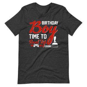 Lustiges Gamer-Shirt - Birthday Boy Time To Level Up - Gamer Shirts