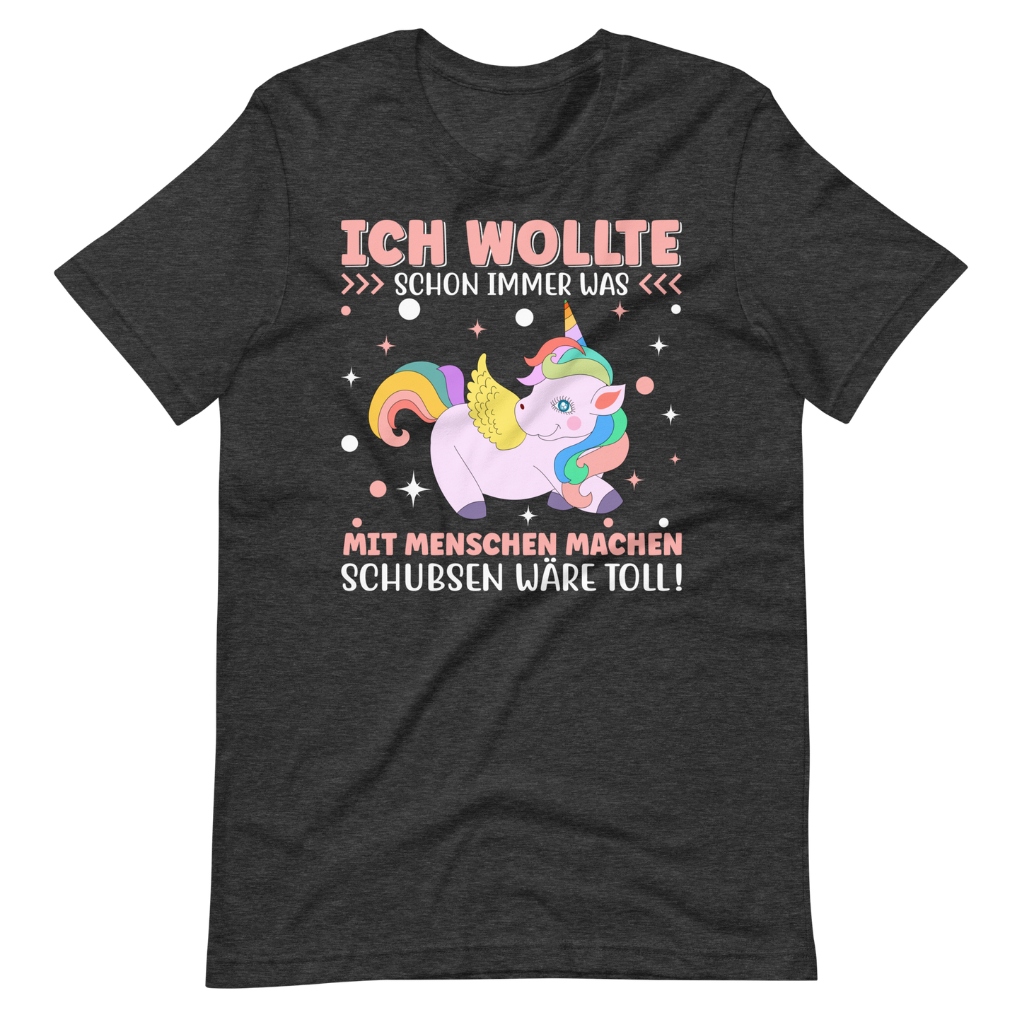 Lustiges T-Shirt "Ich wollte immer mit Menschen arbeiten, schubsen wäre toll" | Lustige Geschenkidee