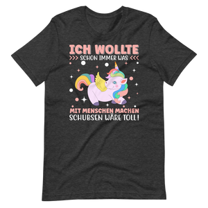 Lustiges T-Shirt "Ich wollte immer mit Menschen arbeiten, schubsen wäre toll" | Lustige Geschenkidee