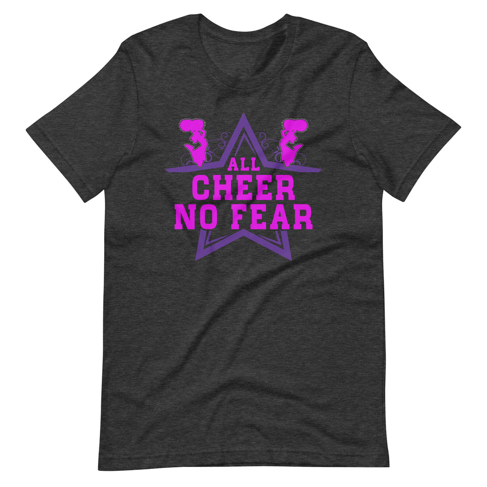 Cheerleading Leidenschaft pur! 'All Cheer, No Fear' T-Shirt für wahre Fans