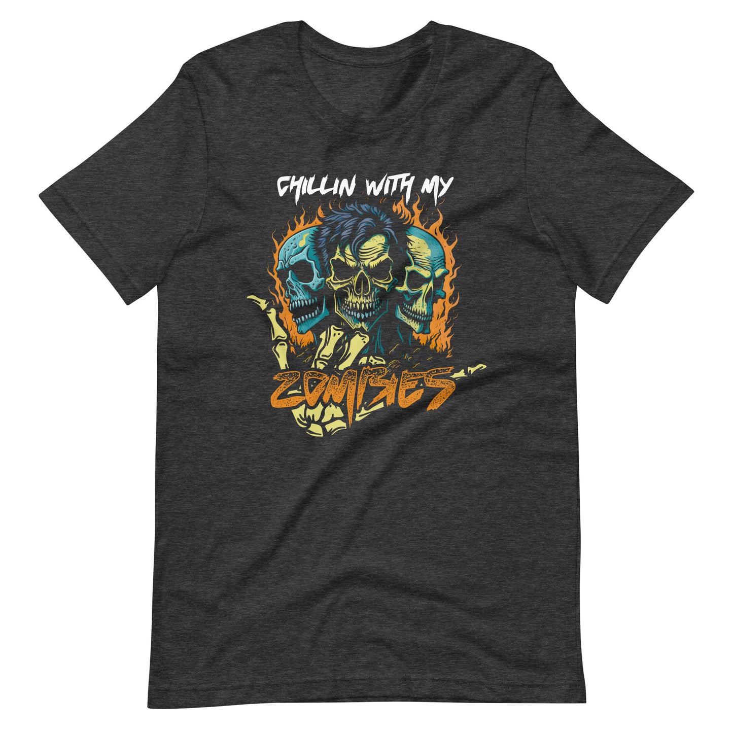 Halloween T-Shirt: Chillin with my Zombies - Coole Gruselmode