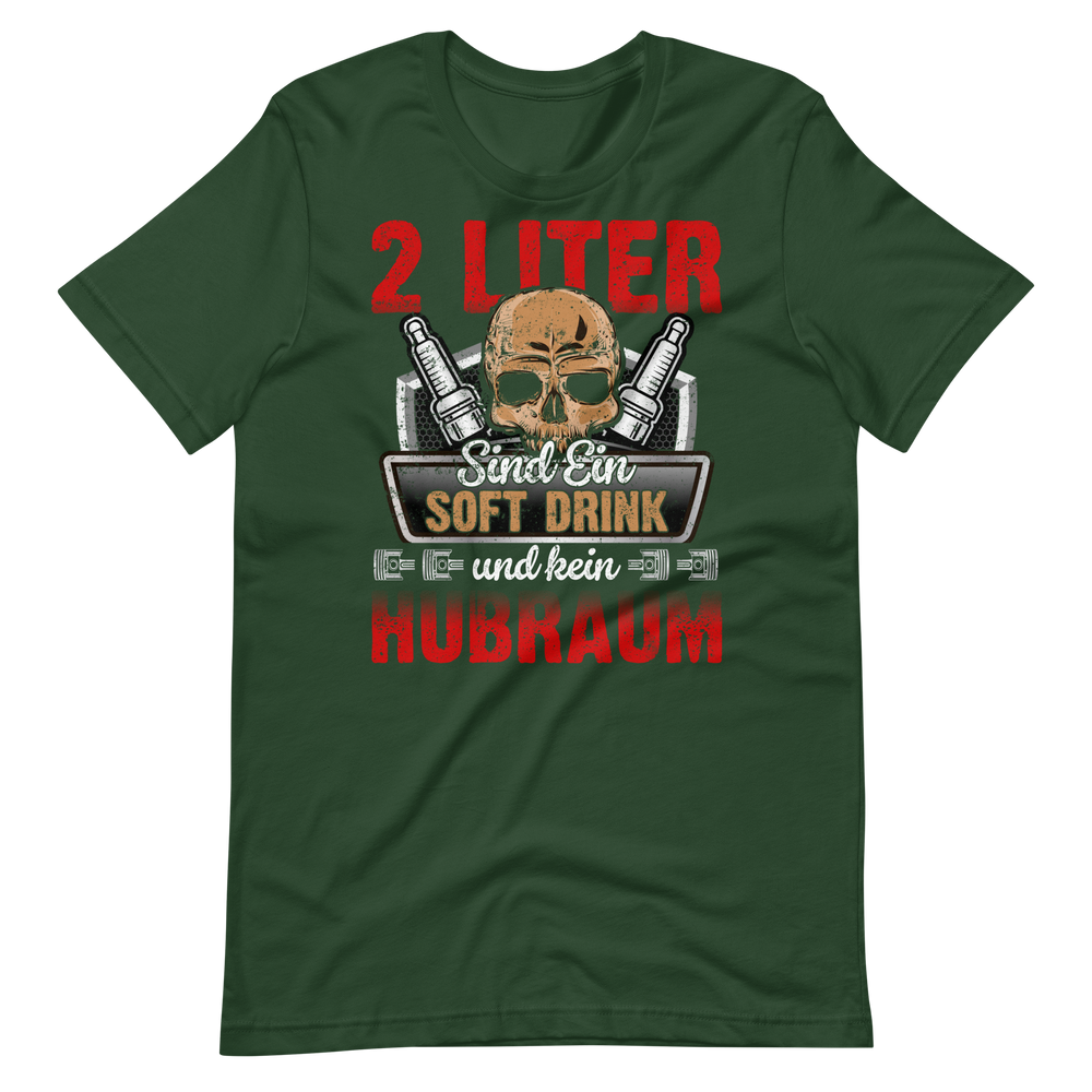 2 Liter Hubraum Softdrink T-Shirt | Lustiger Autoliebhaber Spruch