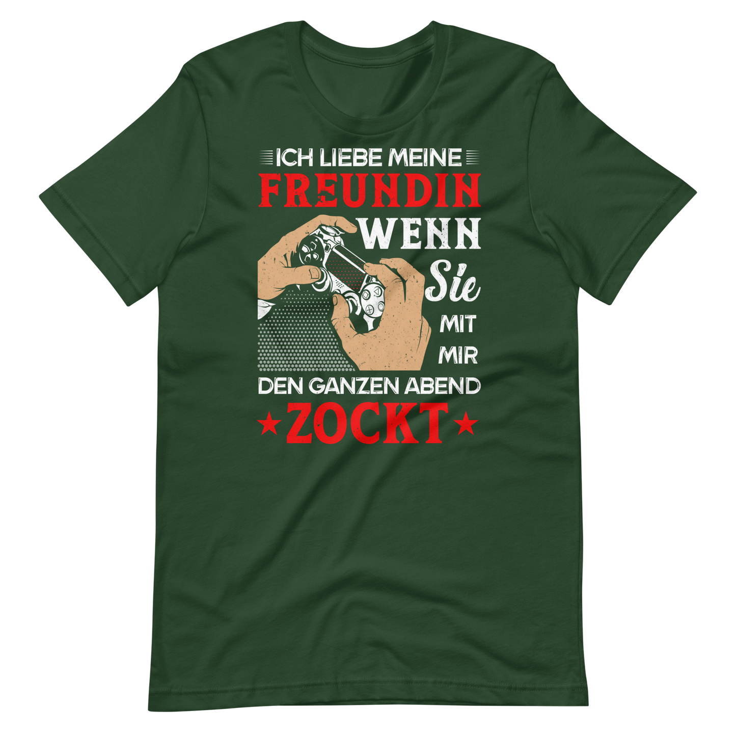 Gamer-Kapuzenpullover Zocker-Erlebnisse | Spruch: "Liebe, wenn Freundin zockt!"