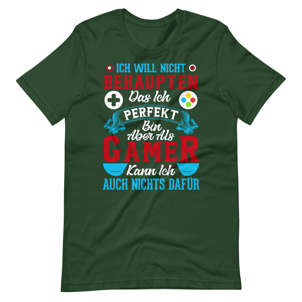 Ich bin als Gamer PERFEKT! - Lustiges T-Shirt für Videospiel-Liebhaber