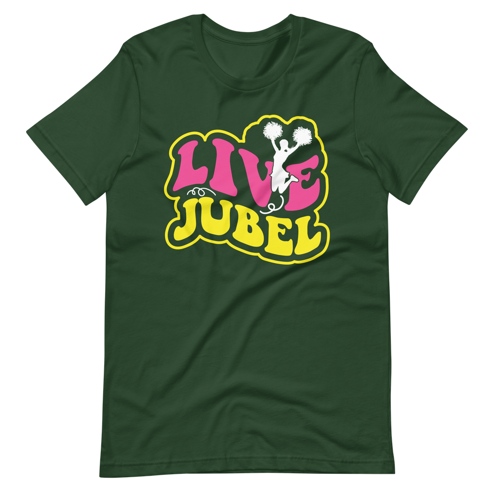 Live Jubel Cheer! T-Shirt für Damen und Mädchen