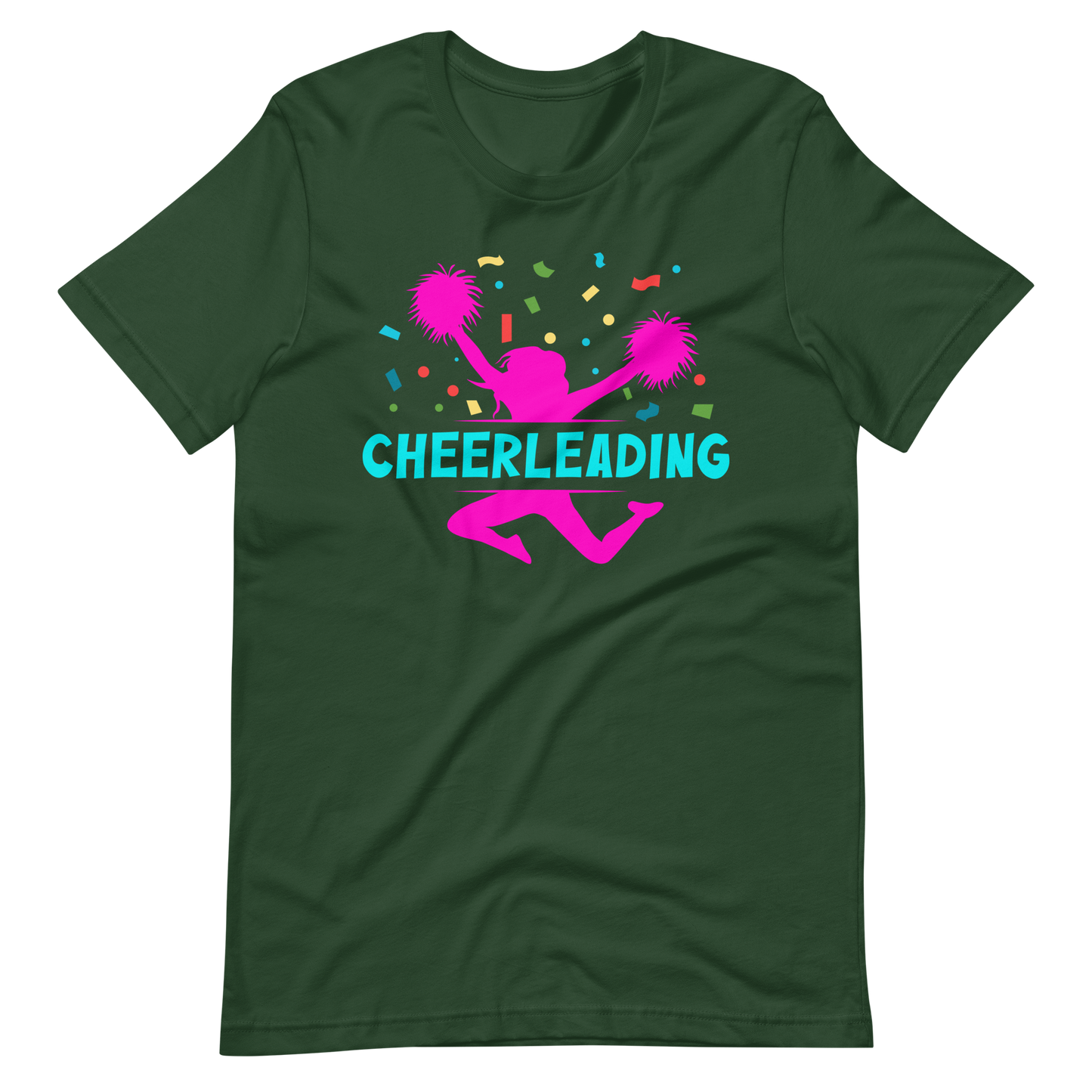 Cheerleading Pomms T-Shirt für Mädchen und Frauen