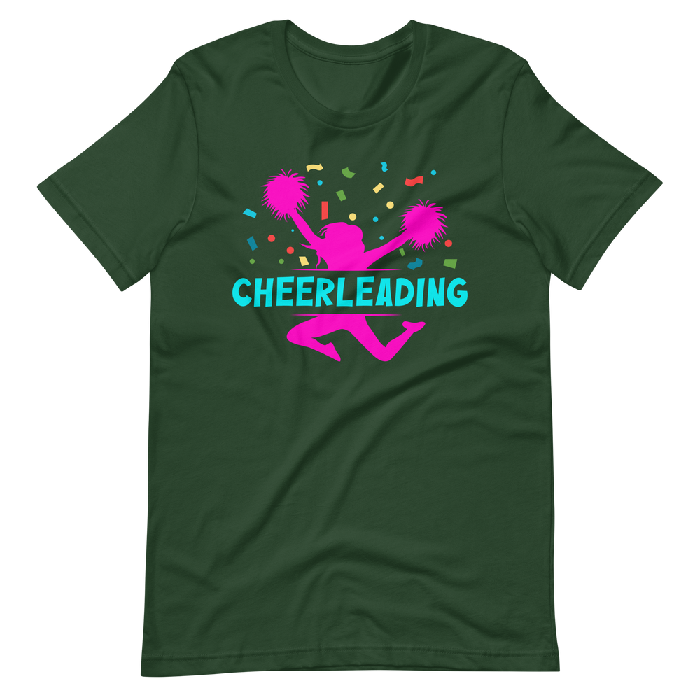Cheerleading Pomms T-Shirt für Mädchen und Frauen