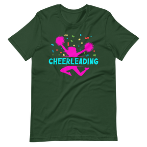 Cheerleading Pomms T-Shirt für Mädchen und Frauen