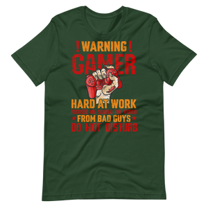 Gamer Hard at Work Shirt! Gaming T-Shirt Fun Gamer Gamelover Funny Working