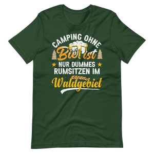 Camping T-Shirt mit witzigem Spruch - Kein Bier, kein Spaß