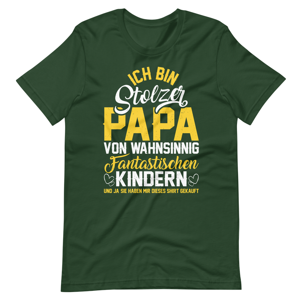 Stolzer Papa von fantastischen Kindern T-Shirt | Vatertagsgeschenk