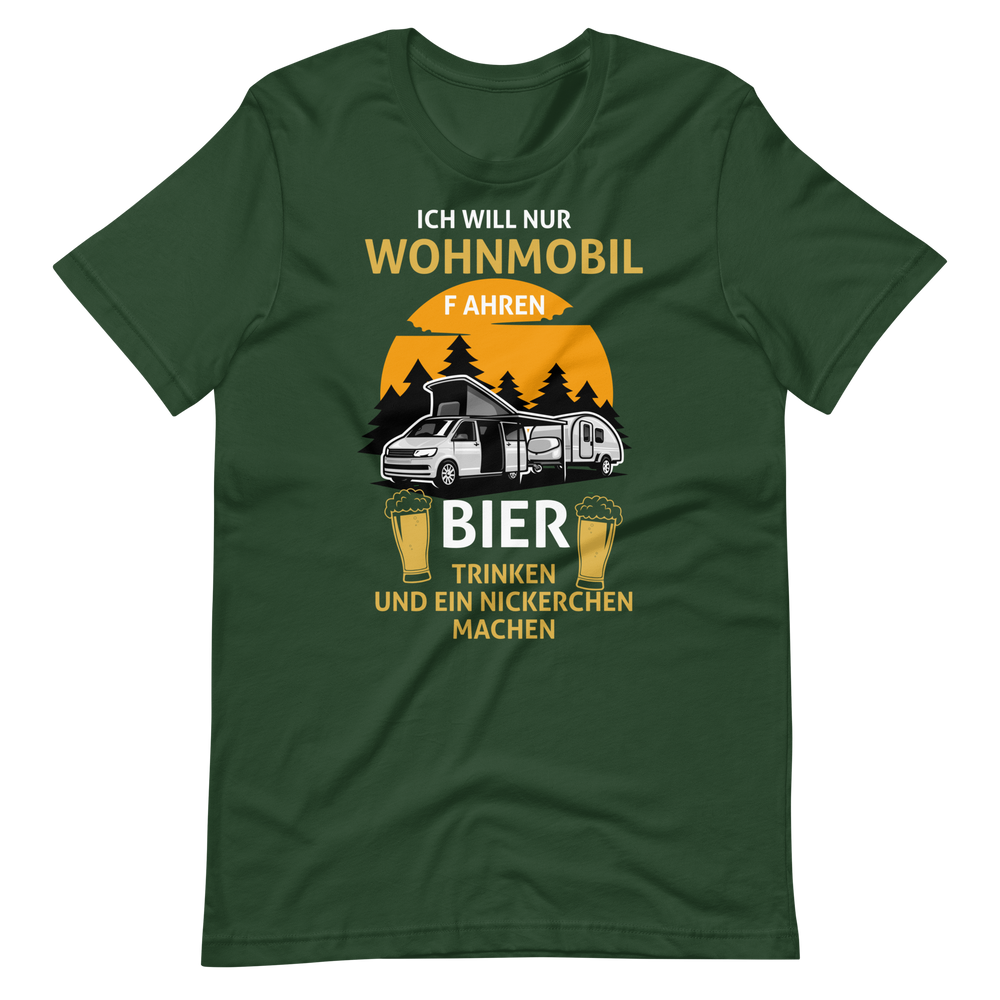 Kaufe jetzt mein T-Shirt "Campen, Bier, Nickerchen!"