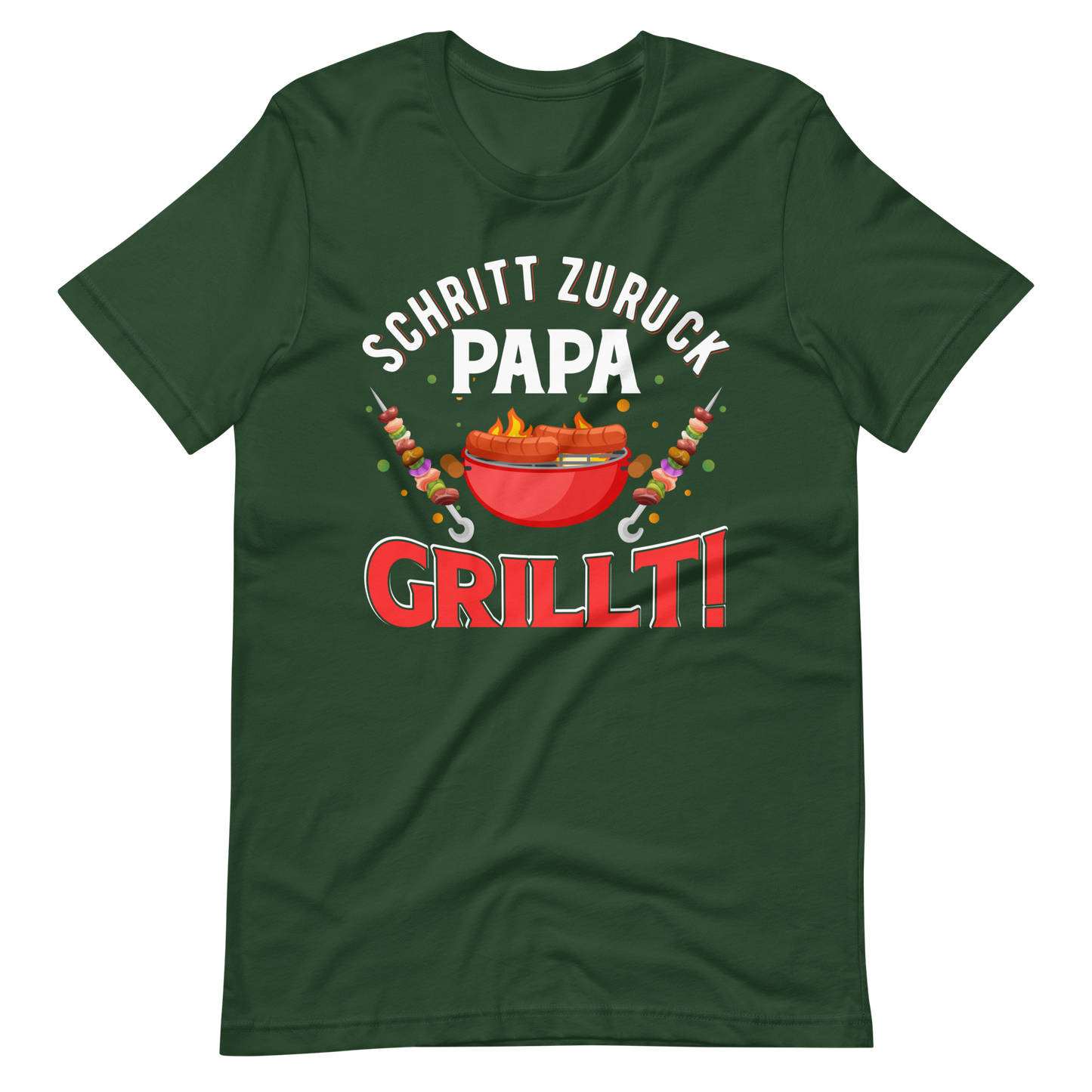 Papa GRILLT - Schritt zurück, Achtung! T-Shirt