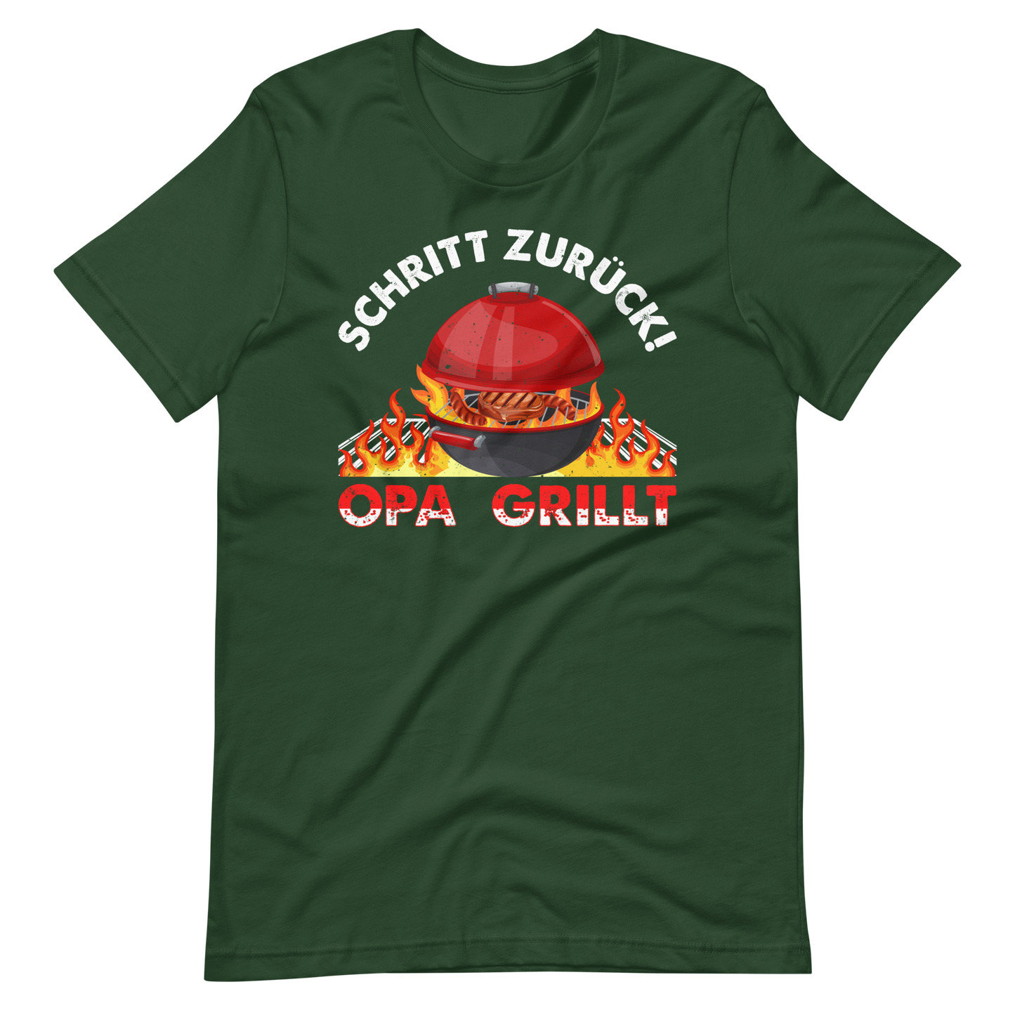 Schritt zurück! OPA grillt T-Shirt