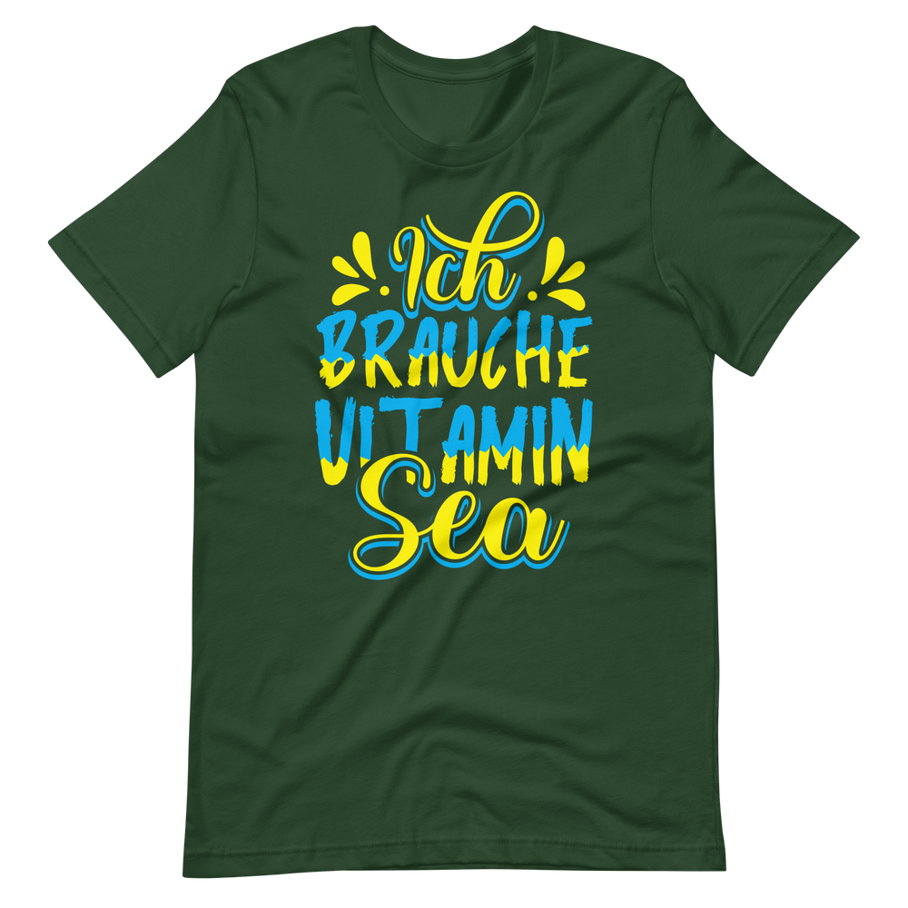 Lustiges T-Shirt "Vitamin SEA!" für Strandliebhaber | Baumwollqualität