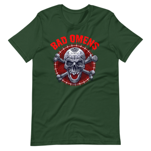 Coole T-Shirt Bad Omens! Totenkopf Style! | Unheilvoller Look