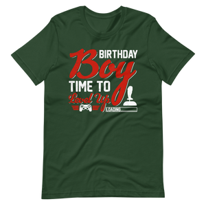 Lustiges Gamer-Shirt - Birthday Boy Time To Level Up - Gamer Shirts