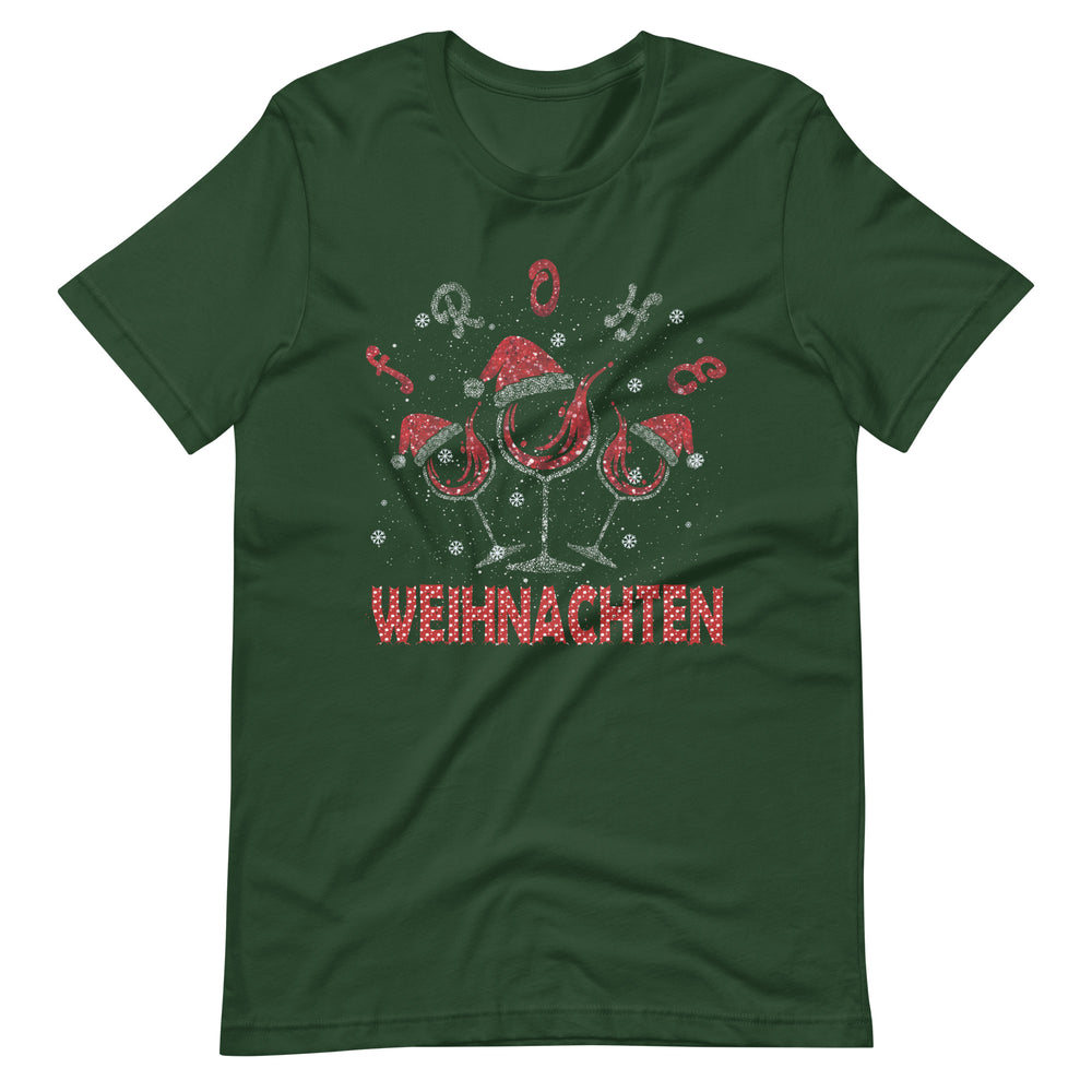 Frohe Weihnachten! Weinliebhaber - Lustiges Weihnachtsshirt für Genießer