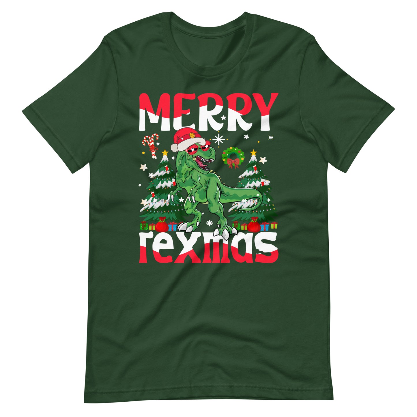 Merry Rexmas Christmas - Dino Weihnachten T-Shirt