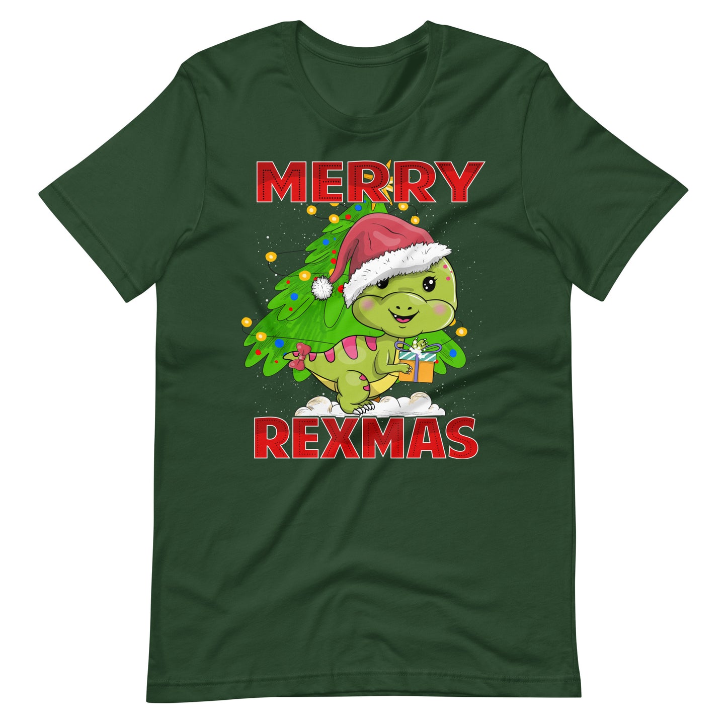 Merry REXMAS - Lustiges Weihnachtsdesign T-Shirt