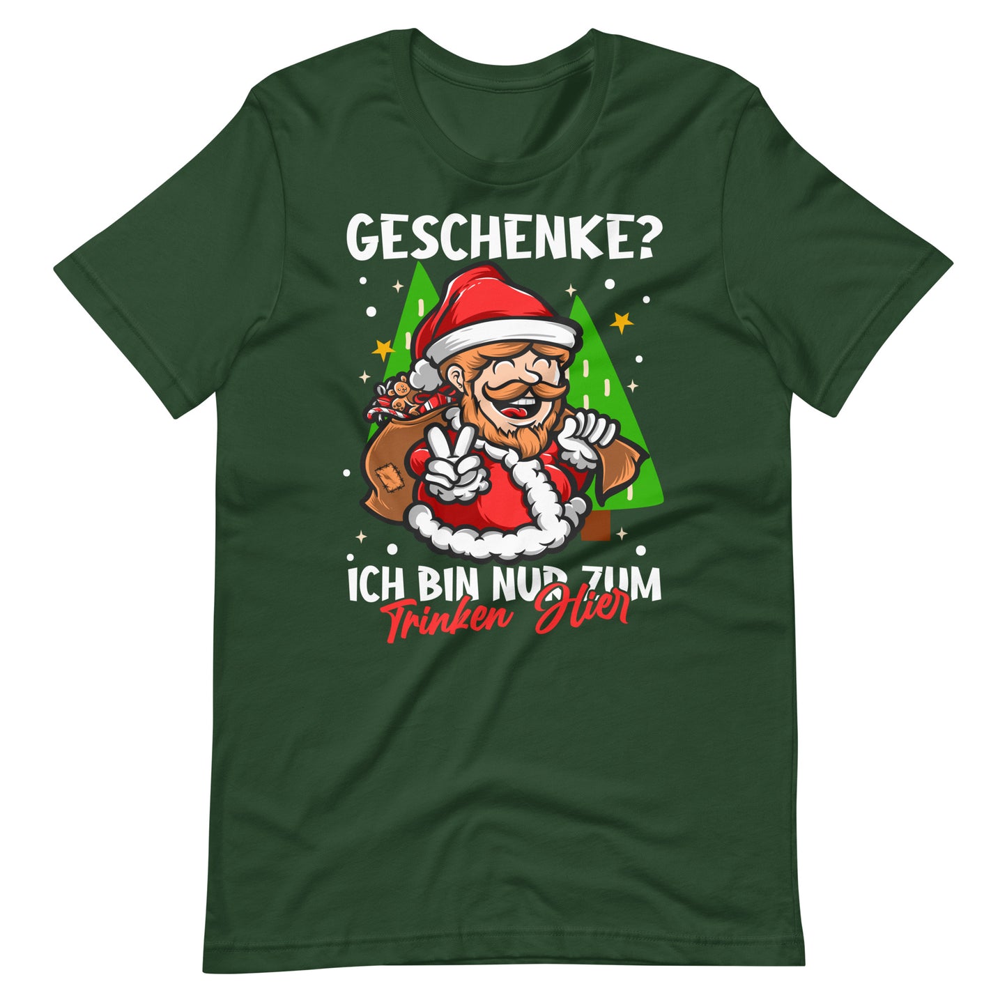 Weihnachten, hier nur zum Trinken! Lustiges Weihnachts-T-Shirt