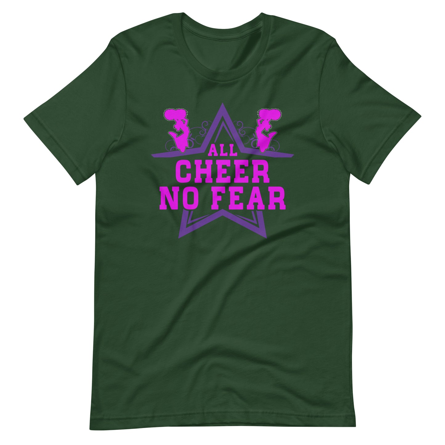 Cheerleading Leidenschaft pur! 'All Cheer, No Fear' T-Shirt für wahre Fans
