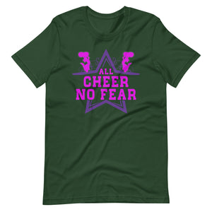 Cheerleading Leidenschaft pur! 'All Cheer, No Fear' T-Shirt für wahre Fans