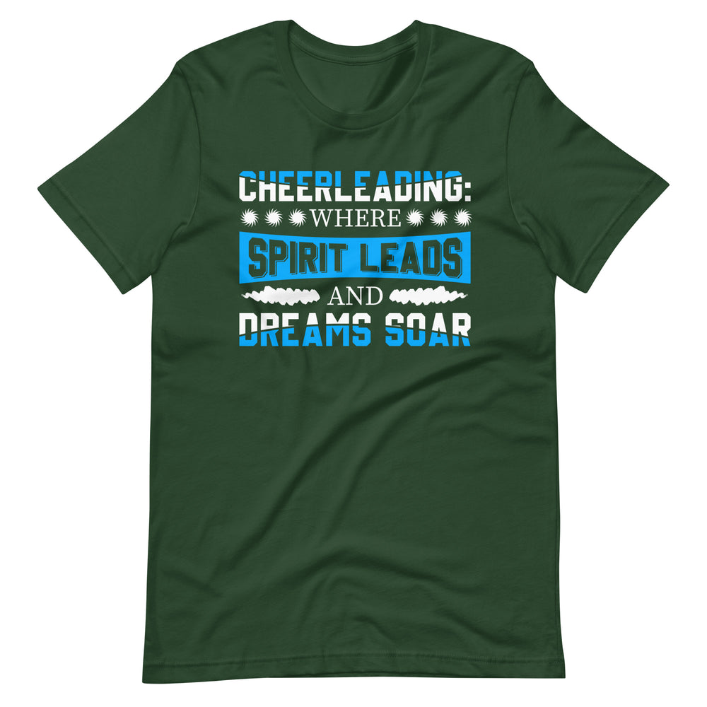 Cheerleading: Wo der Geist führt! Inspirierendes T-Shirt