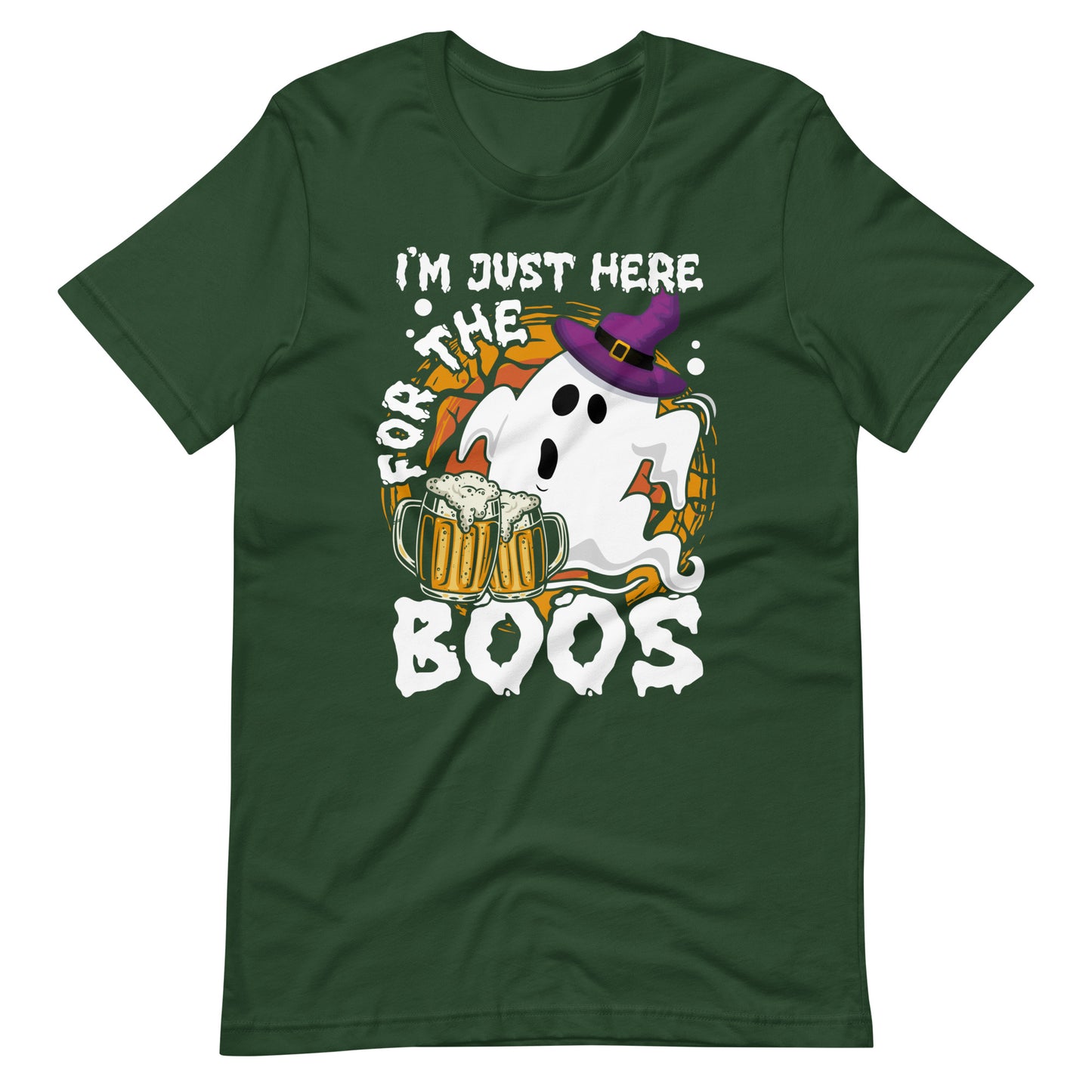 Halloween T-Shirt: I am just here for the BOOS! Lustiges Gruselshirt