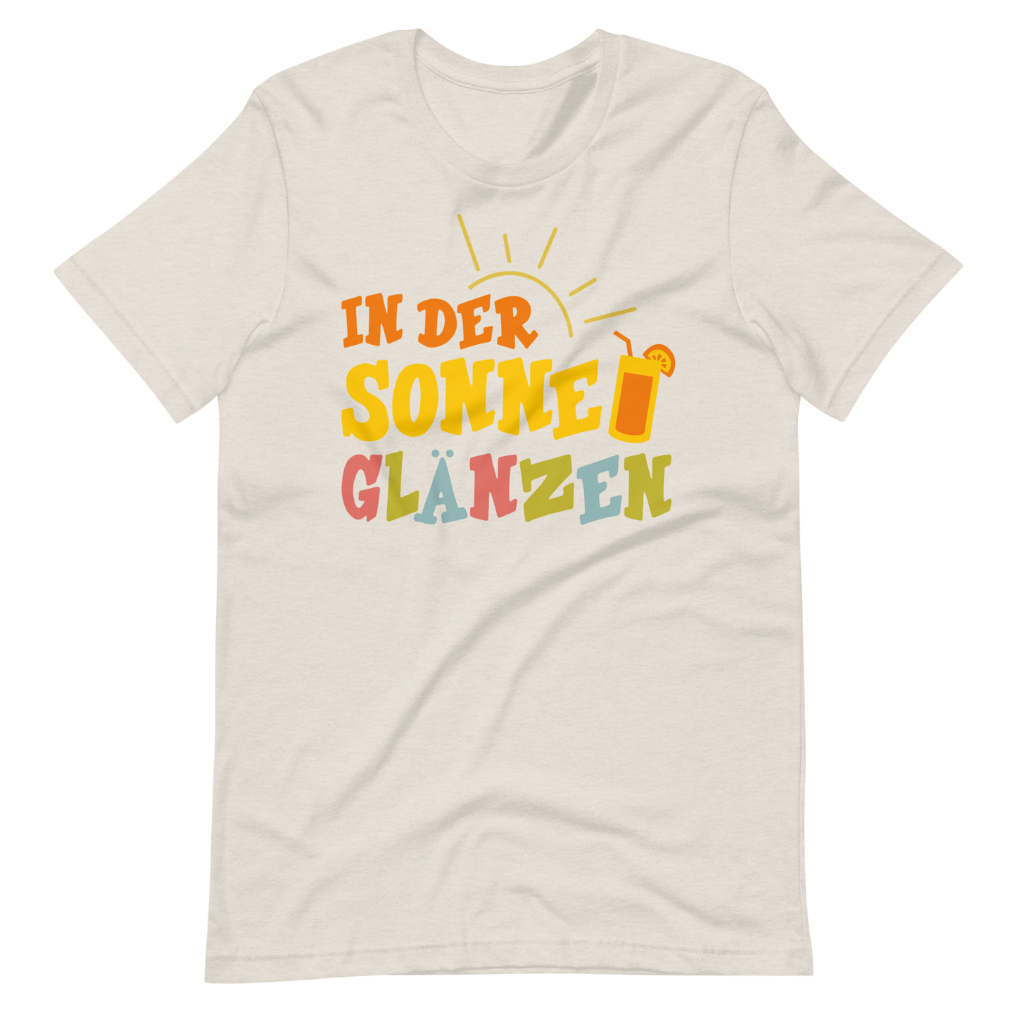Lustiges T-Shirt "Sonne glänzen!" für den Sommer | Hochwertige Baumwolle