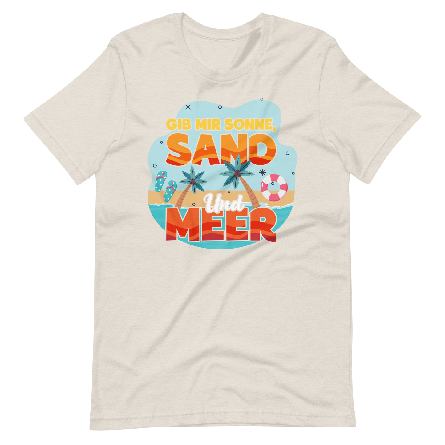Lustiges T-Shirt "Sonne, Sand, Meer!" für den Sommer | Trendiger Look