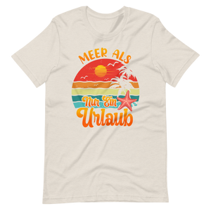 Urlaubs-T-Shirt "MEER als Urlaub!" | Trendiger Style