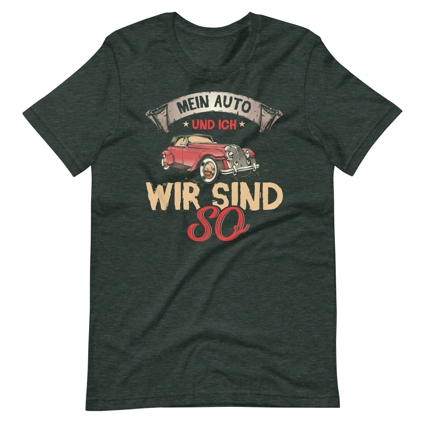 Mein Auto und ich, wir sind so! T-Shirt - Lustiges Geschenk für Autofahrer