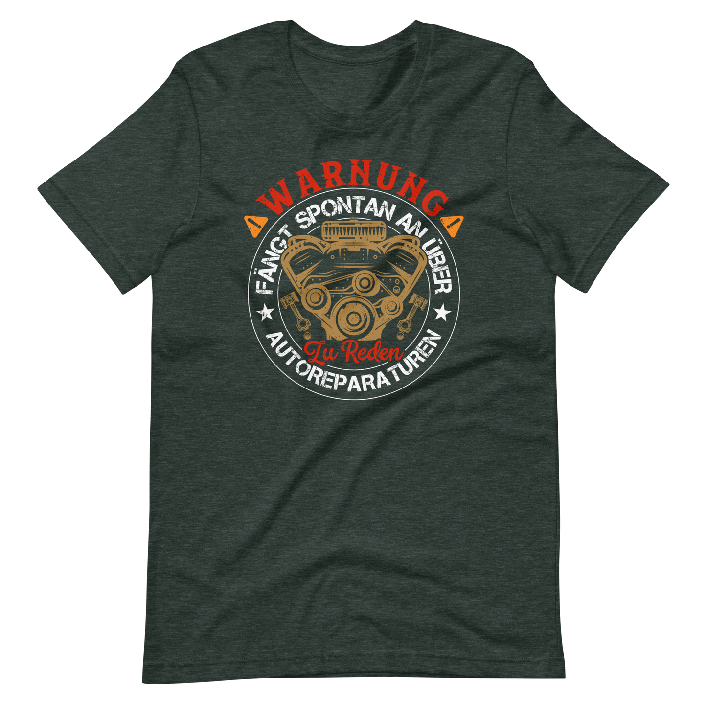 Warnung, spricht einfach so über Autoreparaturen T-Shirt - Lustige Auto Mechaniker Geschenkidee