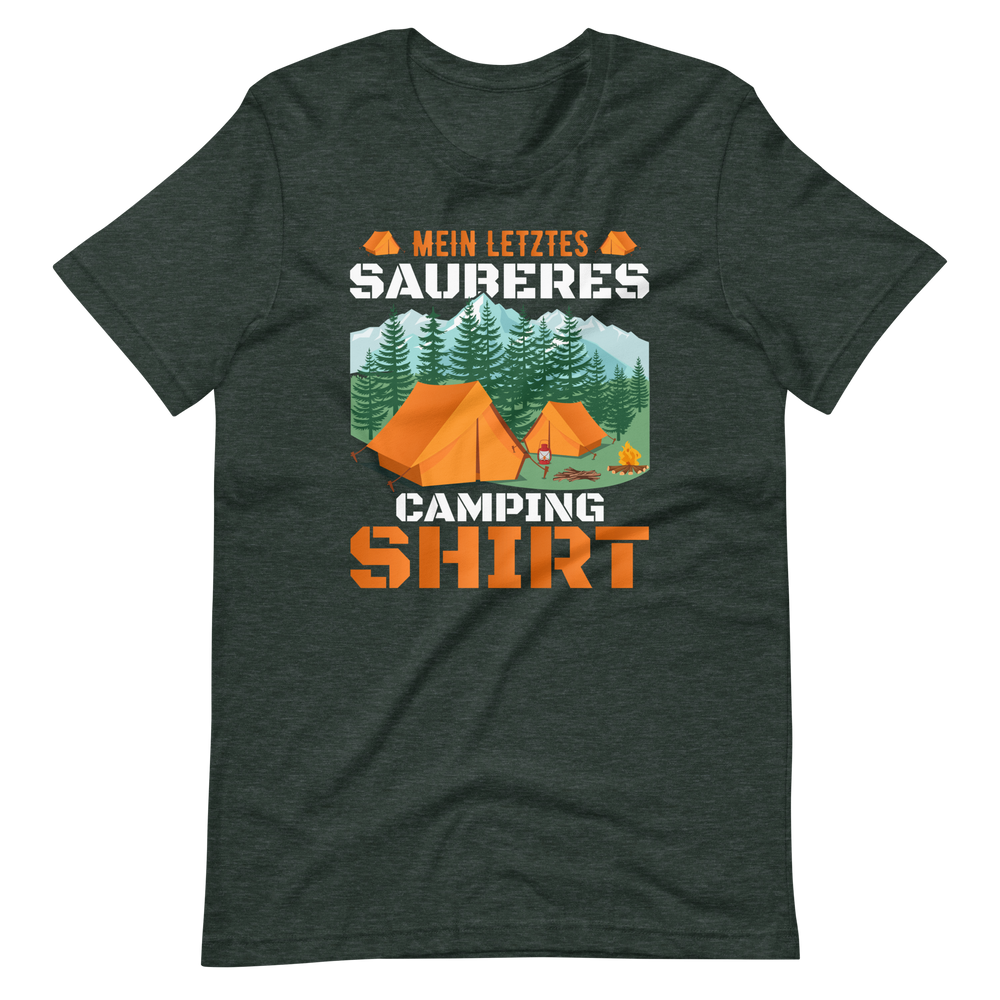 Mein letztes sauberes Camping Shirt - Lustiges T-Shirt für Camper