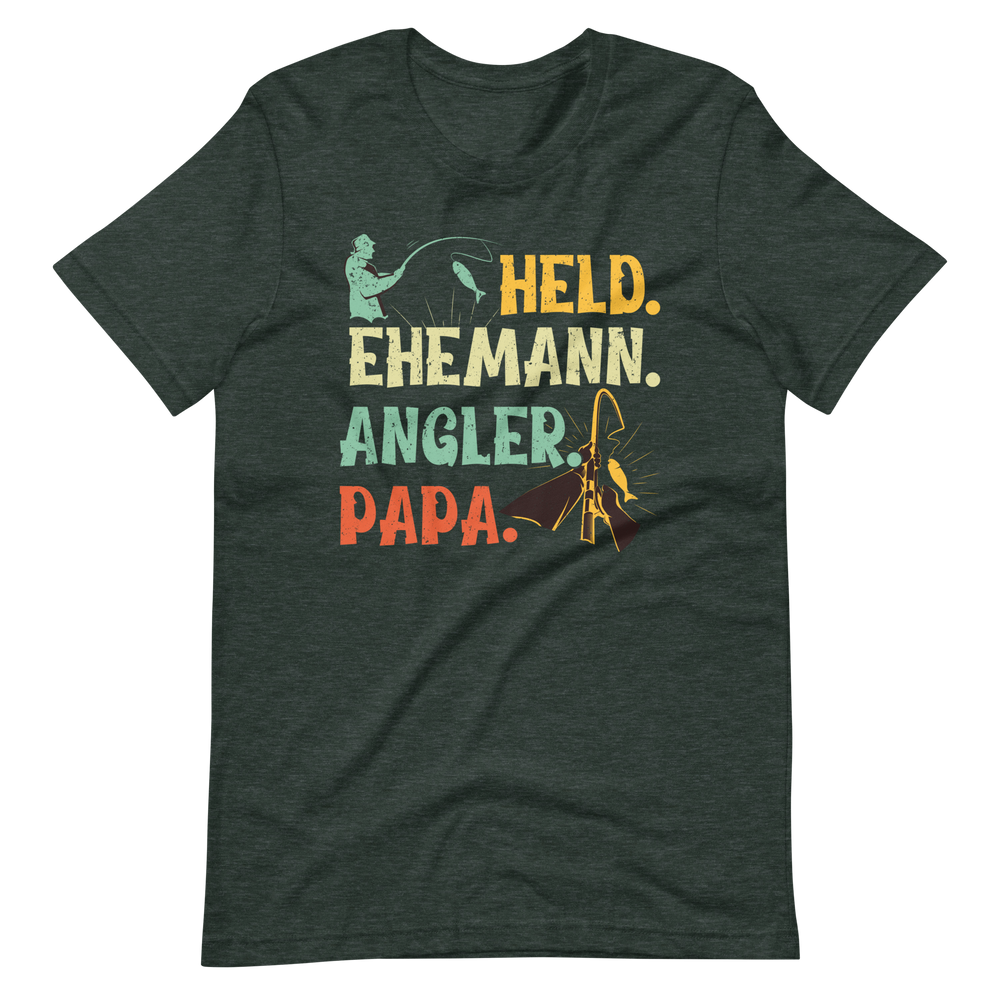 Held, Ehemann, Angler, PAPA! - Witziges Vatertag T-Shirt