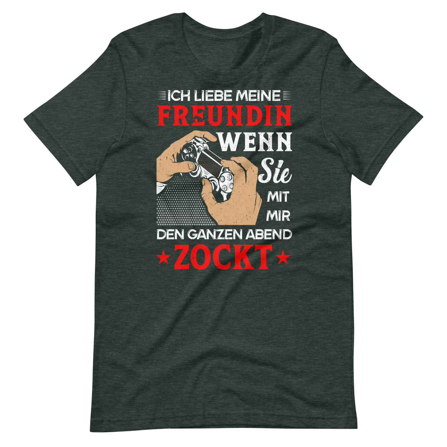 Gamer-Kapuzenpullover Zocker-Erlebnisse | Spruch: "Liebe, wenn Freundin zockt!"