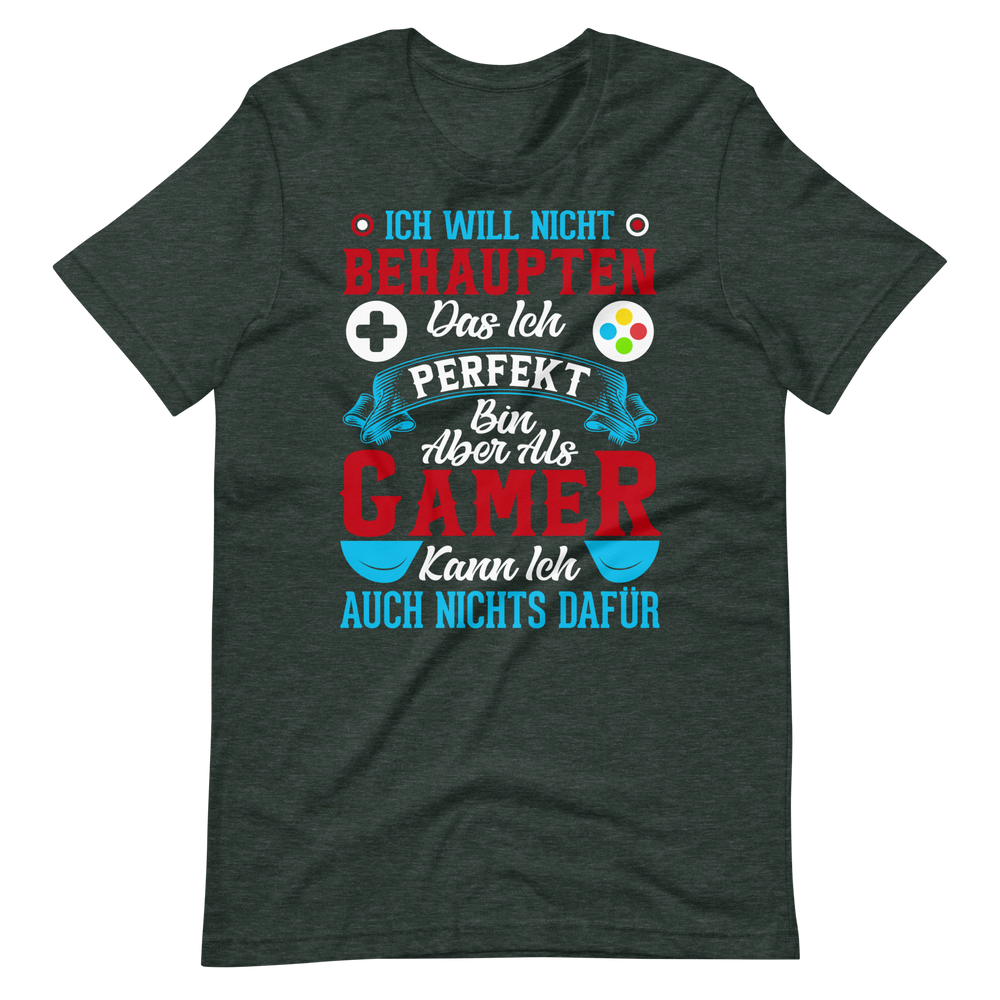 Ich bin als Gamer PERFEKT! - Lustiges T-Shirt für Videospiel-Liebhaber