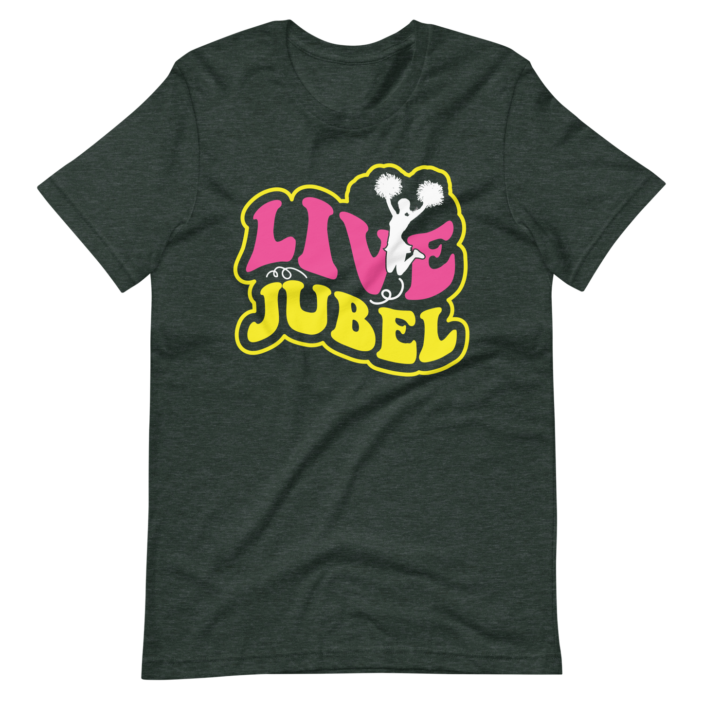 Live Jubel Cheer! T-Shirt für Damen und Mädchen
