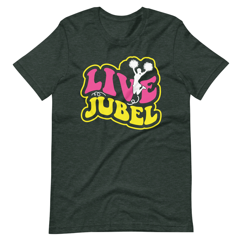 Live Jubel Cheer! T-Shirt für Damen und Mädchen