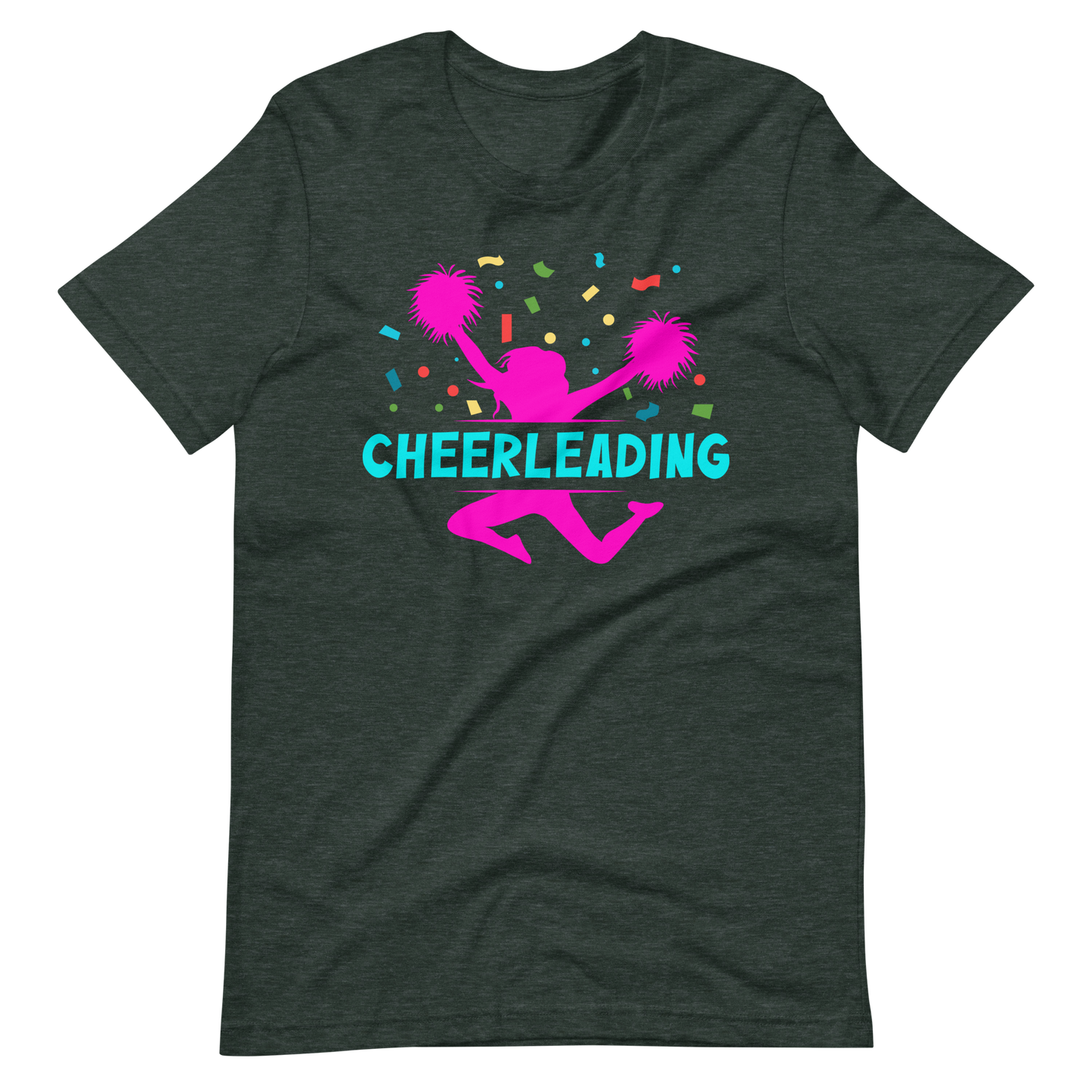 Cheerleading Pomms T-Shirt für Mädchen und Frauen